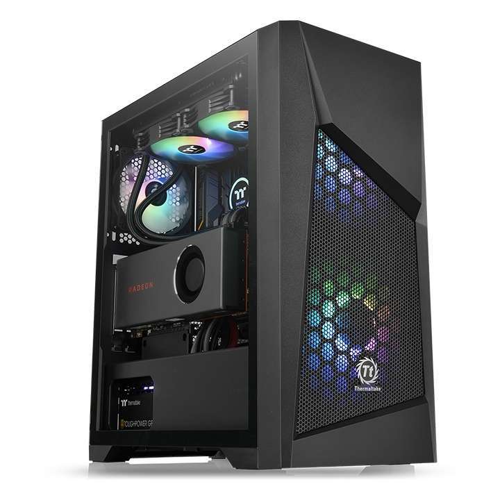 Thermaltake Commander G32 TG ARGB Mid Tower Case ,one preinstalled 200mm ARGB fan, one preinstalled 120mm standard fan | CA-1P2-00M1WN-00