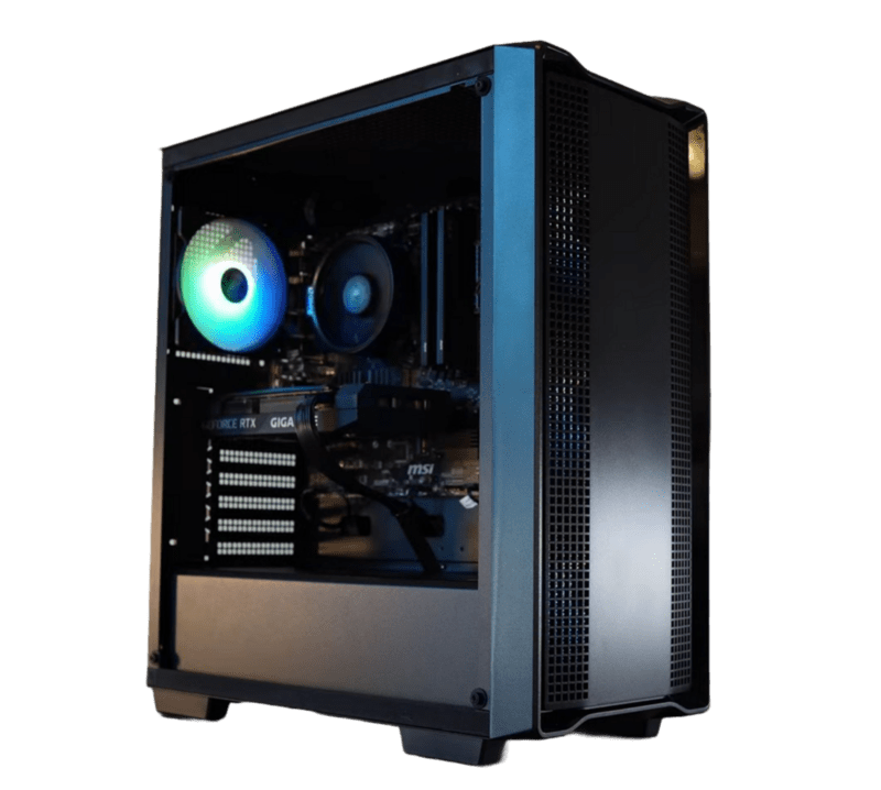 HyperForce Gaming Pc, Core i5 12400F,  FURY 16GB RGB, GTX 1650 4GB, 500GB M.2 SSD, Mid Tower RGB Case, 500W PSU