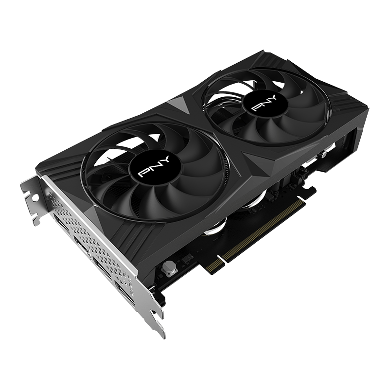 PNY GeForce RTX 4060 8GB GDDR6 VERTO Dual Fan DLSS 3 CUDA Cores 3072, DisplayPort 1.4a (x3), HDMI 2.1, PCI-Express 4.0 x16 | VCG40608DFXPB1