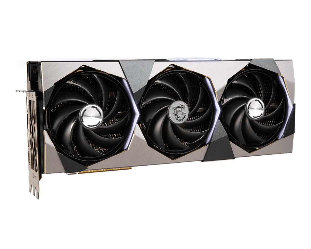 Msi RTX 4080 Suprim X Graphics Card, 16GB GDDR6X 256-Bit Memory, 9728 Cuda Cores, 2625MHz Boost Clock, PCIe Gen 4, Open GL, HDMI, DP | 912-V511-045