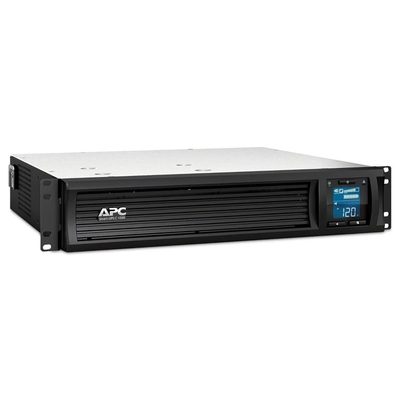 APC Smart-UPS C 1000VA / 600W Line-Interactive Pure Sine Wave 2U Rackmount UPS, Black | SMC1000I-2UC