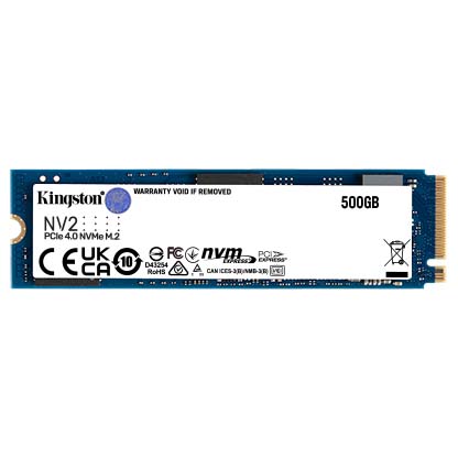 KINGSTON 500GB NV2 M.2 2280 NVMe SSD | SNV2S/500G