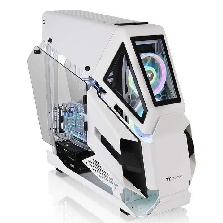 Thermaltake AH T600 Full Tower helicopter styled open frame full tower case, two 5mm tempered glass | CA-1Q4-00M6WN-00