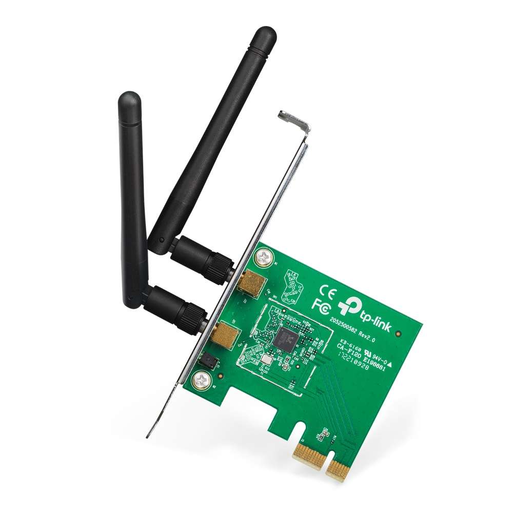 TP-LINK Wireless N300 PCI Express Adapter, 2.4GHz 300Mbps, | TL-WN881ND