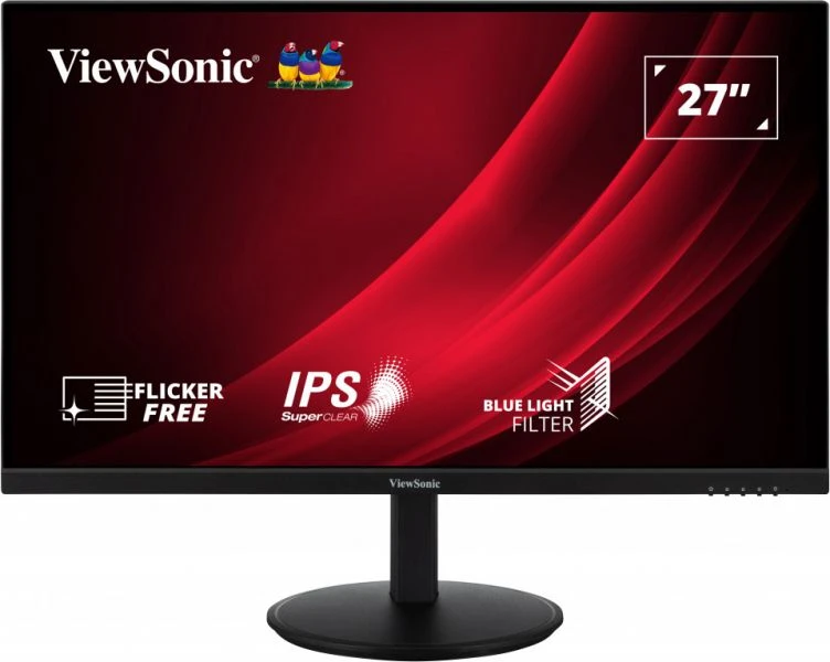 Viewsonic VG2709-MHU 27” FHD USB-C IPS Monitor with Dual Speakers, 75Hz Refresh Rate, 5ms GTG Response Time, 16.7M Colors, Digital Sync: TMDS, 2x HDMI, VGA, USB-C 3.2, Black | VG2709-MHU