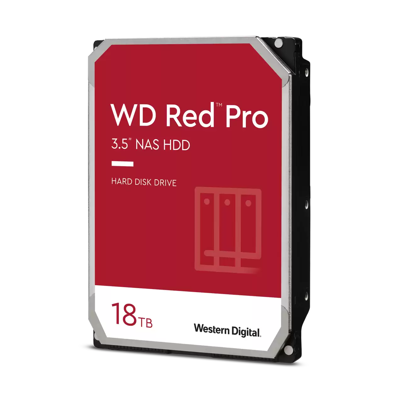 WD Red Pro 18TB SATA III 3.5" Internal NAS HDD, 7200 rpm Speed, 512MB Cache, Up to 272 MB/s Sustained Transfer Rate1 Million Hours MTBF, NASware 3.0 Technology | WD181KFGX