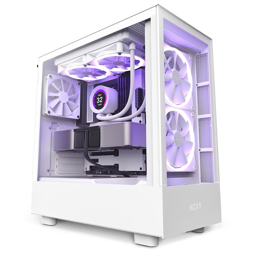 NZXT H5 Elite Mid Tower Full White | CC-H51EW-01