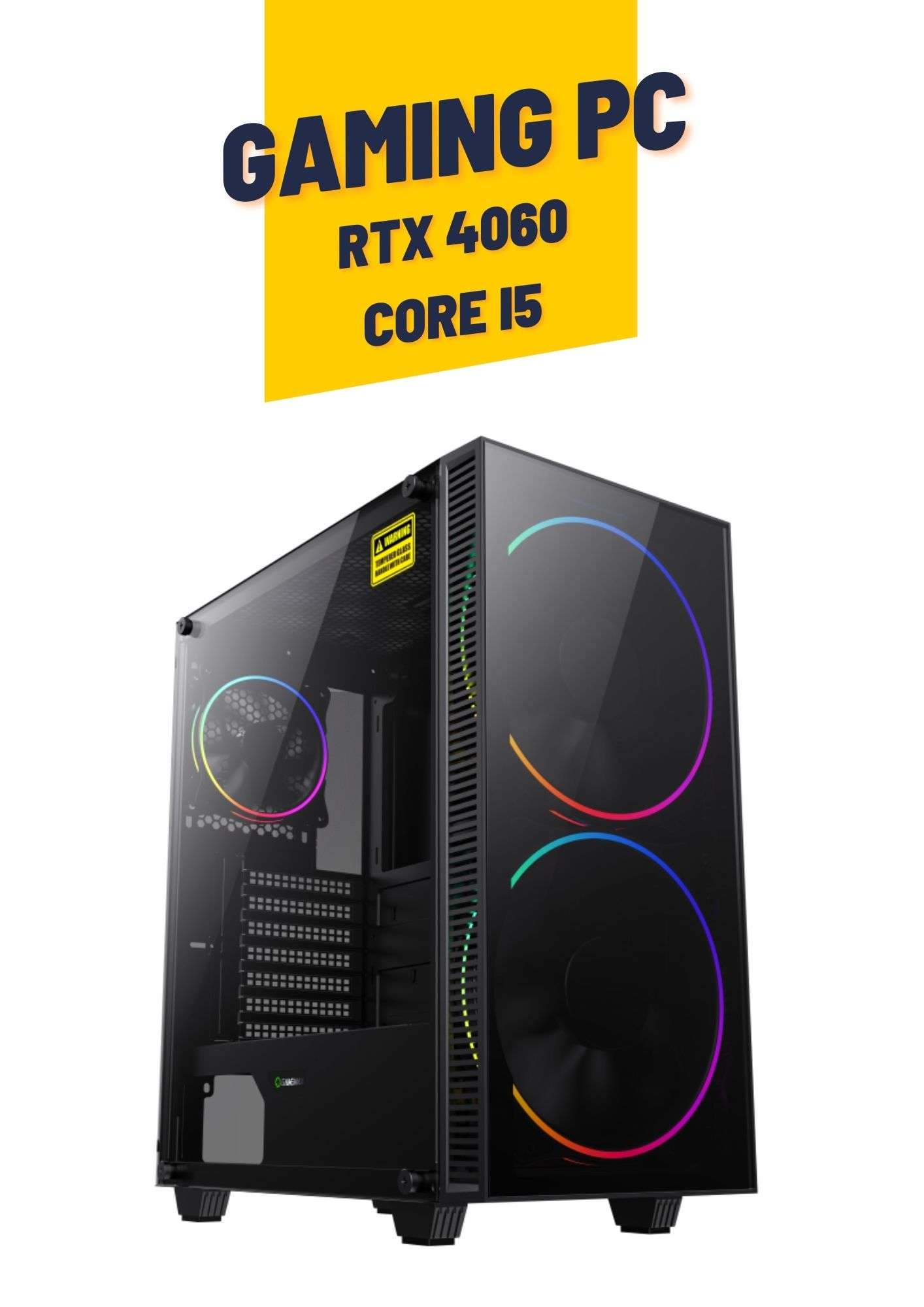 GameMaster Gaming PC Core i5 13400F,  NVIDIA RTX 4060, FURY Beast16GB DDR4, 1TB NVME SSD, RGB Case, 600W PSU