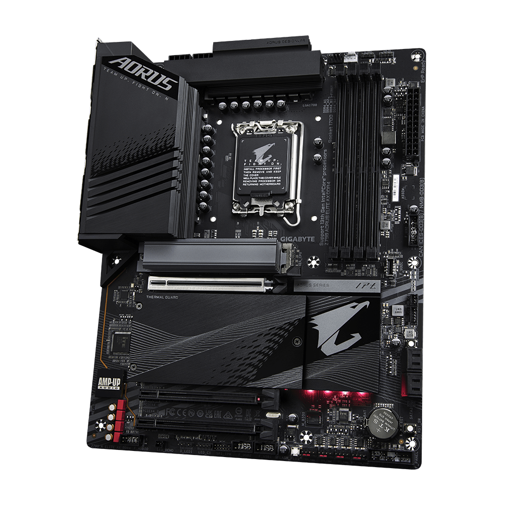 Gigabyte Z790 AORUS ELITE AX DDR4 LGA1700 socket 4 x DDR DIMM sockets supporting up to 128 GB