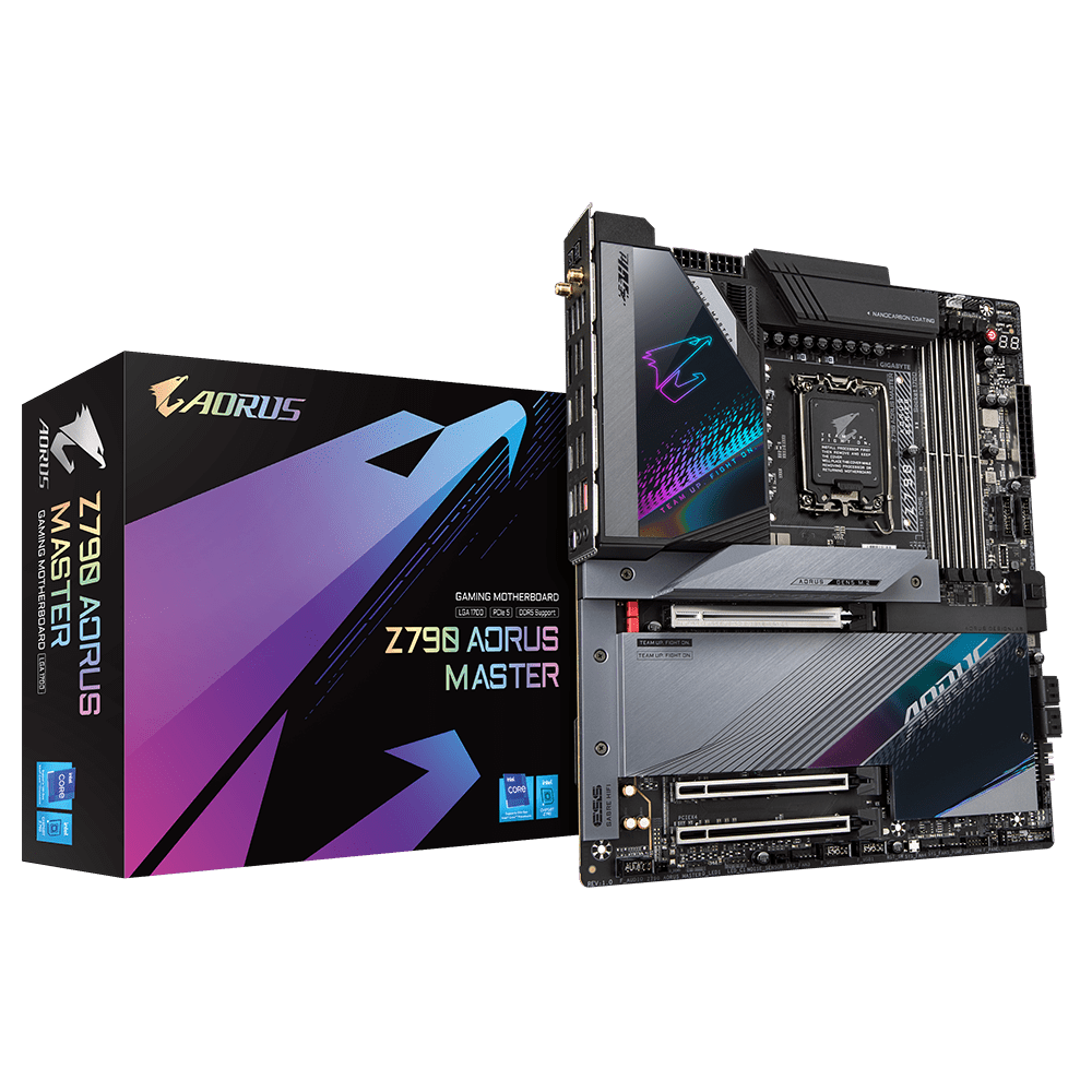 Gigabyte Z790 AORUS MASTER ,LGA1700 socketATX ,4 x DDR5 DIMM up to192GB E-ATX Motherboard