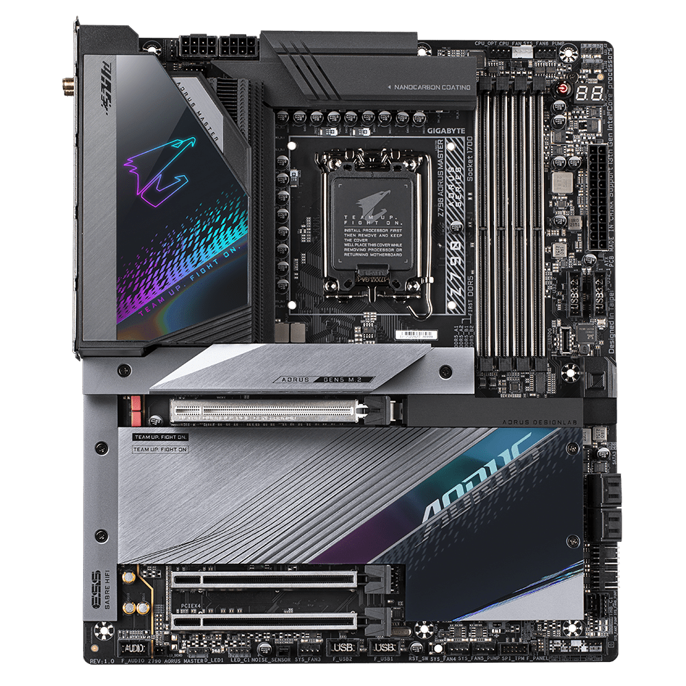 Gigabyte Z790 AORUS MASTER ,LGA1700 socketATX ,4 x DDR5 DIMM up to192GB E-ATX Motherboard