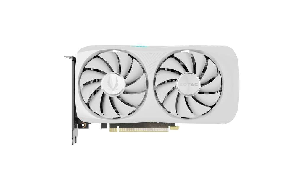 ZOTAC GAMING GeForce RTX 4060 Ti 8GB Twin Edge OC White Edition Graphics Card, 8GB GDDR6 128-Bit Memory, 2565MHz Engine Clock , 4352 CUDA Cores | ZT-D40610Q-10M