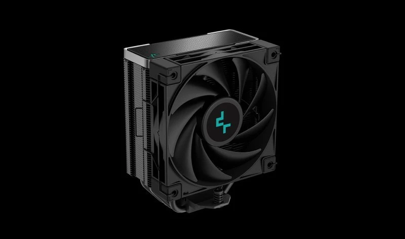 DeepCool AK400 ZERO DARK 120 mm CPU Cooler, 220W TDP, 4‑Pipe, FDB Fan, Black