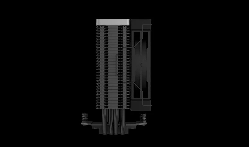DeepCool AK400 ZERO DARK 120 mm CPU Cooler, 220W TDP, 4‑Pipe, FDB Fan, Black