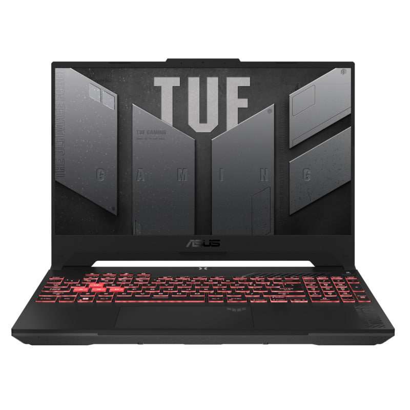 ASUS TUF GAMING A15, AMD R7 7435HS, 16GB RAM, 1TB SSD, 8GB NVIDIA GeForce RTX 4060, 15.6" FHD 144HZ, Win11 Home, Eng-Arabic Keyboard, Gray | FA507NVR-LP023W