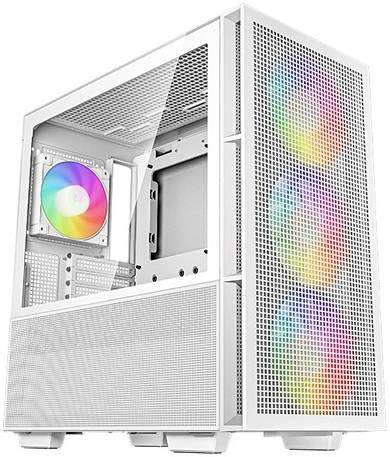 Deepcool CH560 ATX Mid-Tower Computer Case - ABS+SPCC+Tempered Glass Materials, Up to 360mm Radiators, USB3.0/Audio/Type-C Ports - White | R-CH560-WHAPE4-G-1