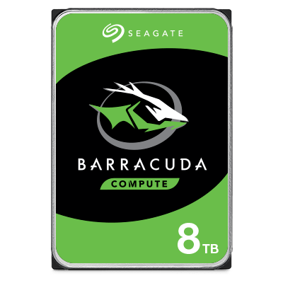 Seagate BarraCuda 8TB SATA 6.0Gb/s 3.5" Internal Hard Bare Drive, 5400 RPM Speed, 256MB Cache, 190 Mbps Read Speed | ST8000DM004