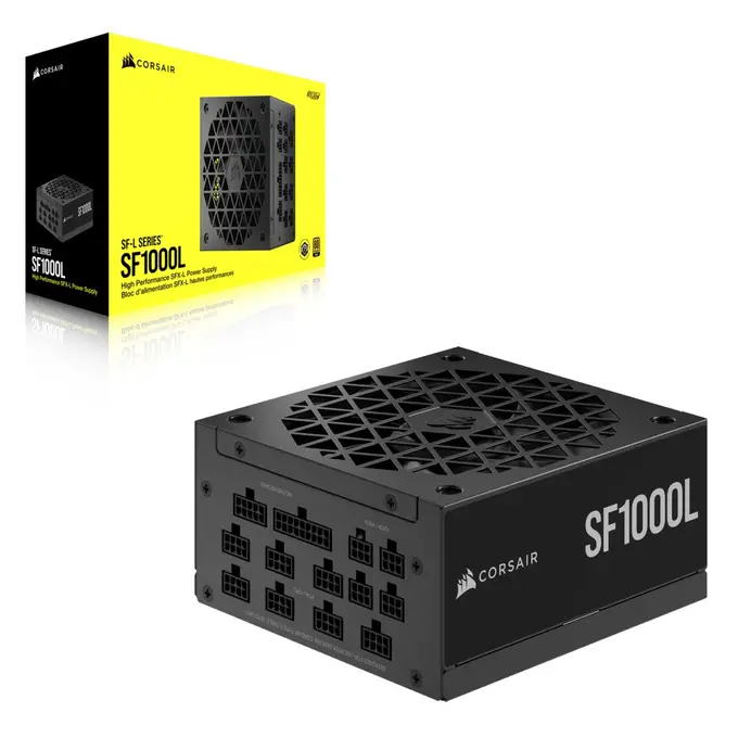 Corsair SF1000L SF-L Series SFX Power Supply 1000 Watts Power Low-Noise Fan Fully Modular 80 Plus Gold Efficiency | CP-9020246-UK