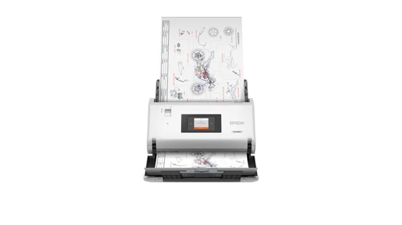 Epson DS-30000 A3 High-Speed Document Scanner, 70 ppm, Duplex, 3000-sheet Capacity, USB 3.0, Network Ready, Advanced Image Processing| B11B256401BB