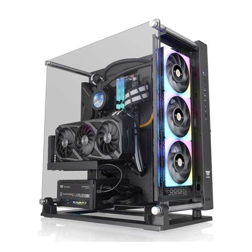 Thermaltake Core P3 Pro E-ATX Tempered Glass Mid Tower Gaming Computer Chassis Open Frame Panoramic Viewing Glass Wall | CA-1G4-00M1WN-09 CA-1G4-00M1WN-09