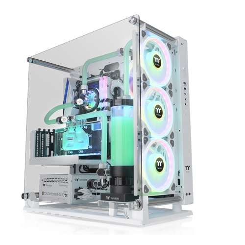 Thermaltake Core P3 Pro Snow  ATX  Tempered Glass Mid Tower Gaming Computer Chassis Open Frame Panoramic Viewing Glass Wall | CA-1G4-00M6WN-09