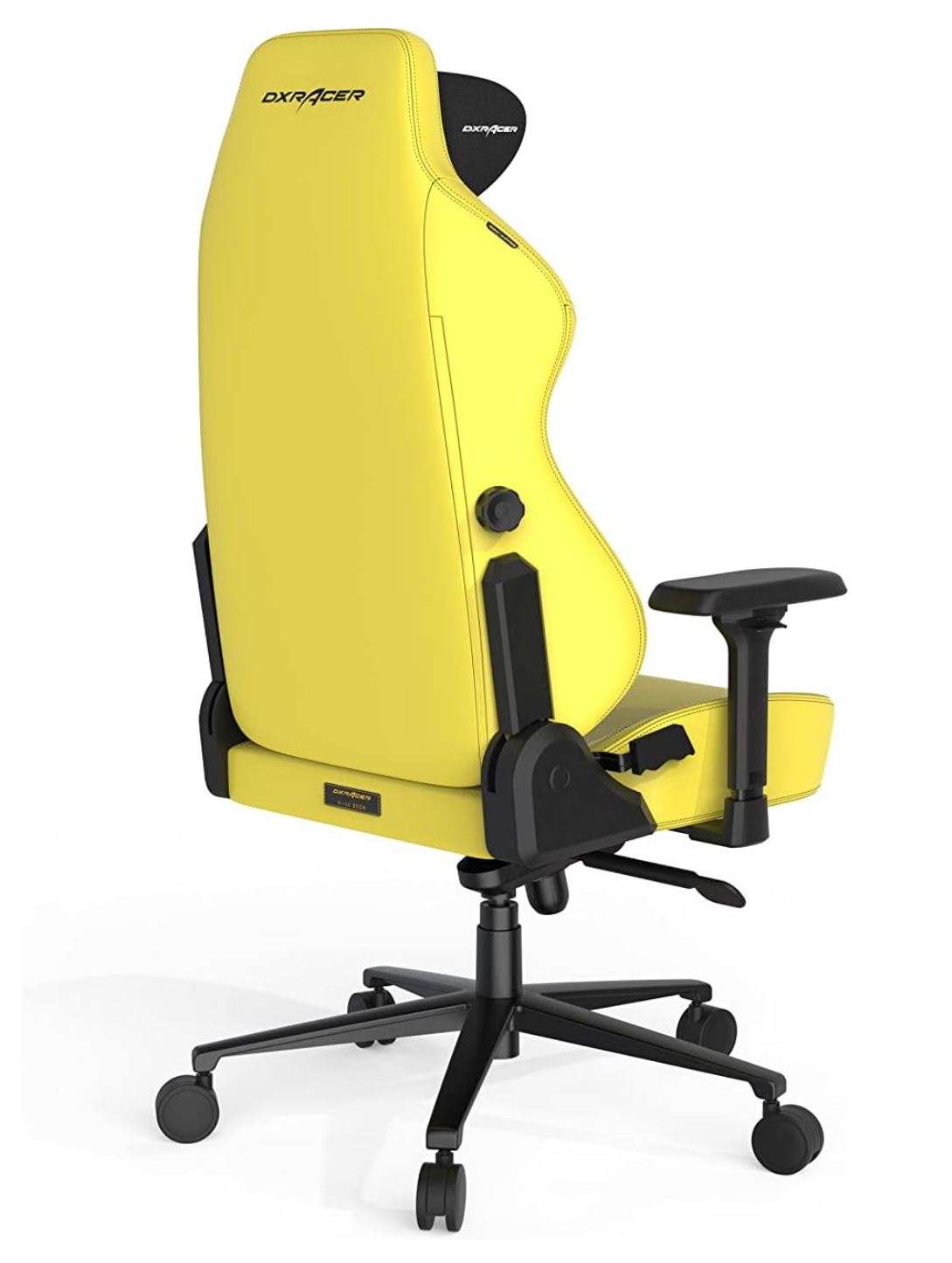 DXRacer Craft Pro Classic  Yellow, 2D Integrated  Lumbar Support, 4D Armrests, Adjustable Recline with Cooling Gel Foam Pillow, Standard | CRA-PR001-Y-H1