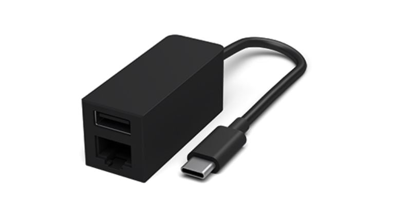 Surface USB-C to Ethernet and USB Adapter | JWL-00005