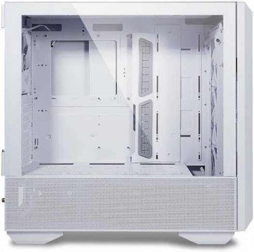 Lian Li Lancool III Mesh RGB E-ATX Mid Tower Modular Chassis, 8 Expansion Slots, Tempered Glass Panel, Up To 360mm Fan Support, Equipped With 4x 140 PWM Fans, USB Type C, White | G99.LAN3RW.00