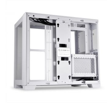 Lian Li O11 Dynamic Mini Snow White - White SECC, Aluminum, Tempered Glass, ATX, Mirco ATX , Mini ITX Mini Tower Computer Case | G99.O11DMI-S.00