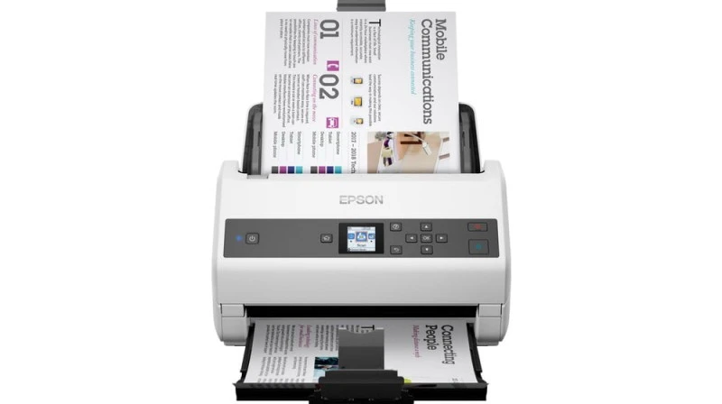 Epson DS-870 A4 Duplex Document Scanner, 65ppm, 100-Sheet ADF, USB 3.0, Heavy-Duty, Daily Duty Cycle 7,000 Pages | B11B250401BB