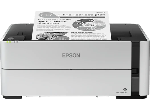 Epson EcoTank M1180 Wireless Monochrome A4 Printer, EcoTank Ink System, Duplex, Compact Black