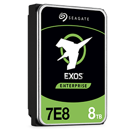 Seagate Exos Enterprise 7E8 8TB Internal Hard Drive, 3.5'' Compatible Bay, Sata 6 Gb/s, 7200 Rpm Speed, 256 MB Cache, 600 MBps Data Transfer Rate | ST8000NM004A / ST8000NM000A