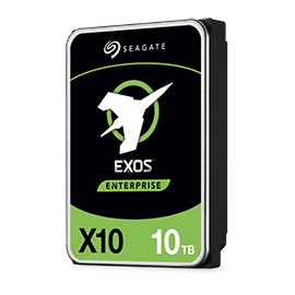 Seagate Exos X10 10TB 512e SATA 6Gb/s 7200 RPM 3.5-Inch Enterprise Internal Hard Drive (HDD) | ST10000NM0086