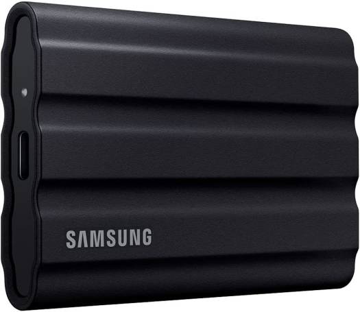 Samsung T7 Shield 4TB Portable External SSD, USB 3.2 Gen2 Interface (10 Gbps), Read/Write Speeds Up to 1050/1000 MB/s, AES 256-bit Encryption, Rugged, IP65 Dust & Water Resistant, Black | MU-PE4T0S/AM