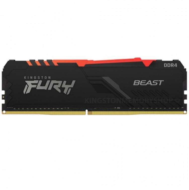 Kingston FURY Beast Black 16GB DDR4 3600 CL18 Gaming Desktop Memory SDRAM | KF436C18BBA/16