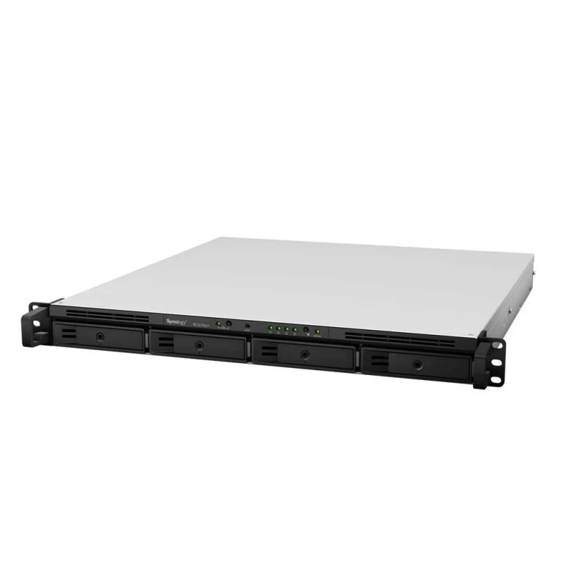 Synology RackStation 4-Bay NAS Enclosure - 8GB of DDR4 ECC RAM, 1U Form Factor, 4 x Gigabit Ethernet Ports, 3.5"/2.5" SATA Drive, Expansion Port, USB 3.0 Type-A | RS1619XS+