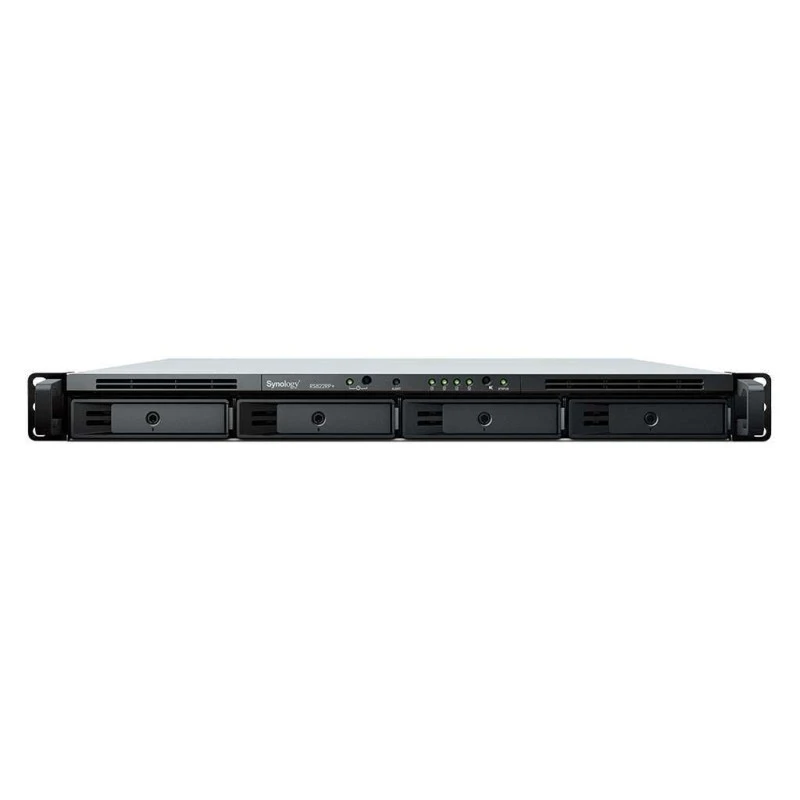 Synology RackStation RS822+ 4-Bay NAS Enclosure – AMD Ryzen V1500B, 2GB DDR4 ECC, 4x Gigabit LAN, PCIe, Rackmount