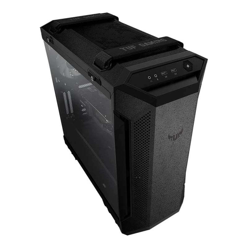 ASUS TUF Gaming GT501 Mid Tower PC Case, Tempered Glass, EATX/ATX/Micro-ATX Support, Steel Frame, RGB Fans, Dust Filters, Military-Grade Design