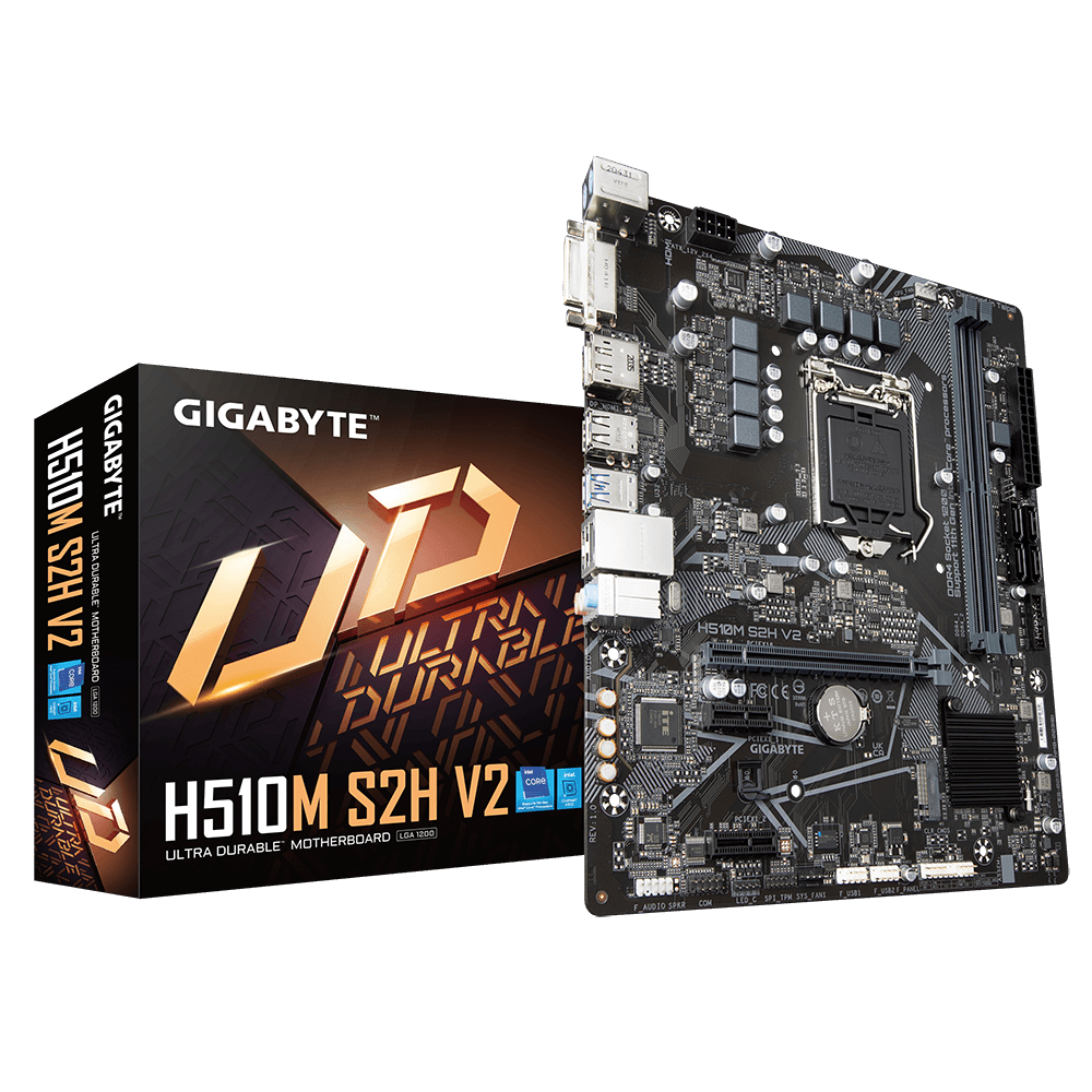 Gigabyte H510M S2H V2 Ultra Durable Motherboard DDR4, 2 DIMMs LGA1200