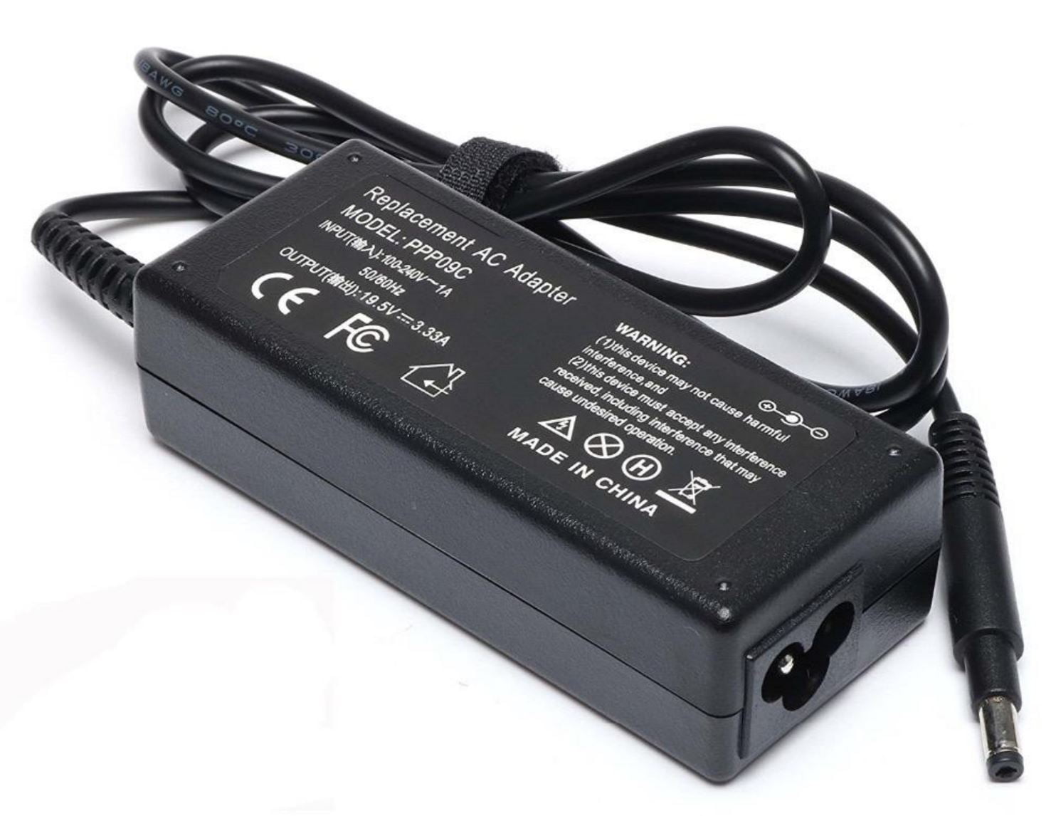 Replacment Power Adapter for HP 19.5V 3.34A laptop charger