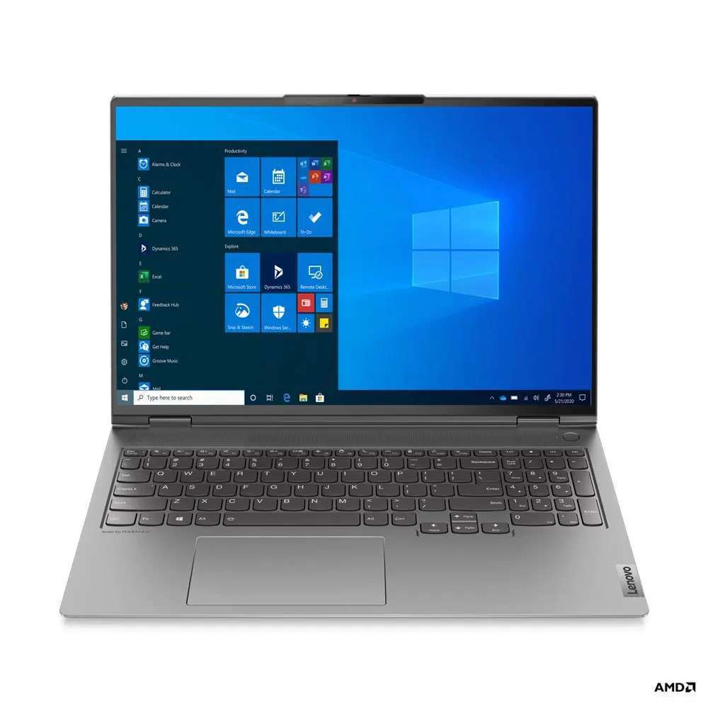 LENOVO THINKBOOK16P AMD Ryzen 7 5800H ,16GB RAM  ,512GB SSD RTX3060 6GB ,WIN10 PRO 64 ,16.0"WQXGA IPS  MINERAL GREY ENG AR KB 1YR | 20YM000AAX