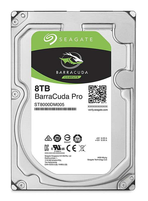 Seagate Barracuda Pro 8TB SATA 6.0Gb/s 3.5" Internal Hard Drive, 7200 RPM Speed, 256MB Cache, 512 / 512e Sector Size, 220 Throughtput | ST8000DM005