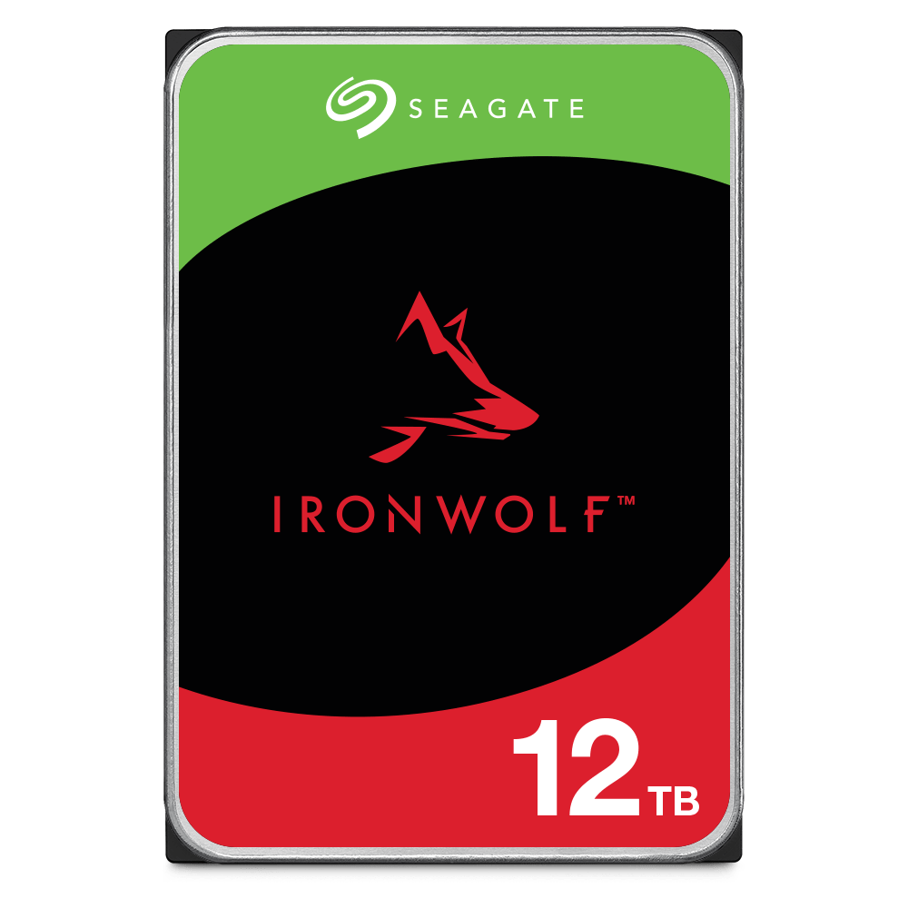 Seagate IronWolf 12TB NAS Hard Drive, 7200 RPM 256MB Cache SATA 6.0Gb/s CMR 3.5" Internal HDD for RAID Network Attached Storage | ST12000VN0008