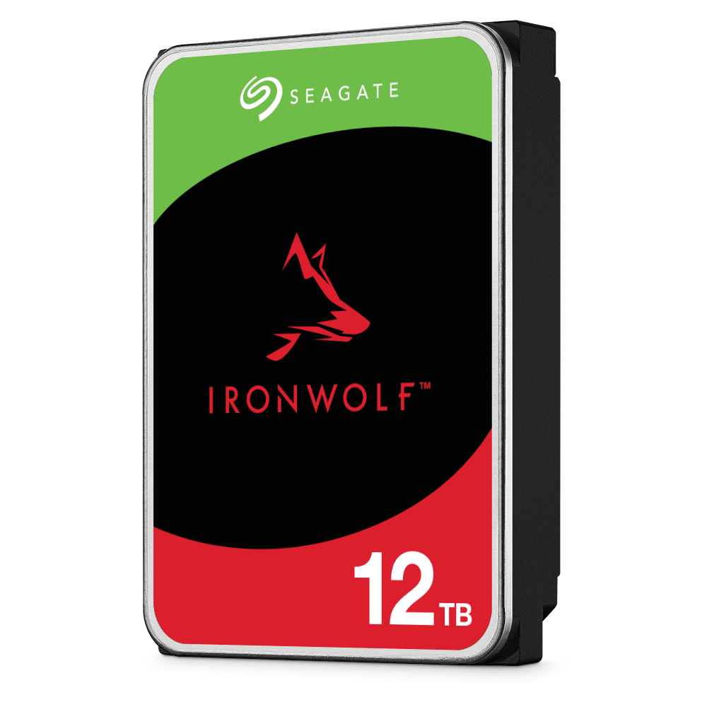 Seagate IronWolf 12TB NAS Hard Drive, 7200 RPM 256MB Cache SATA 6.0Gb/s CMR 3.5" Internal HDD for RAID Network Attached Storage | ST12000VN0008