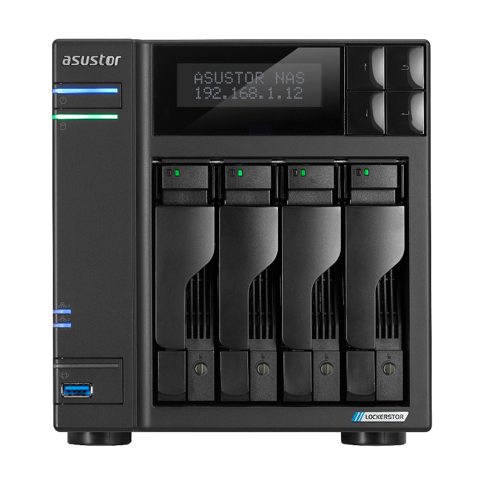 Asustor AS6704T 4 Bay, Intel Celeron N5105, Quad-Core 2.0GHz (burst up 2.90 GHz), 4GB, Tower NAS Enclosure