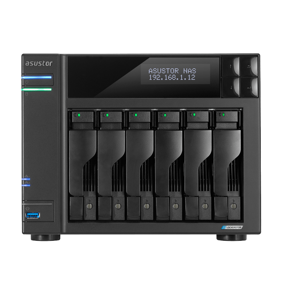 Asustor AS6706T 6 Bay, Intel Celeron N5105, Quad-Core 2.0GHz (burst up 2.90 GHz), 8GB, Tower NAS Enclosure