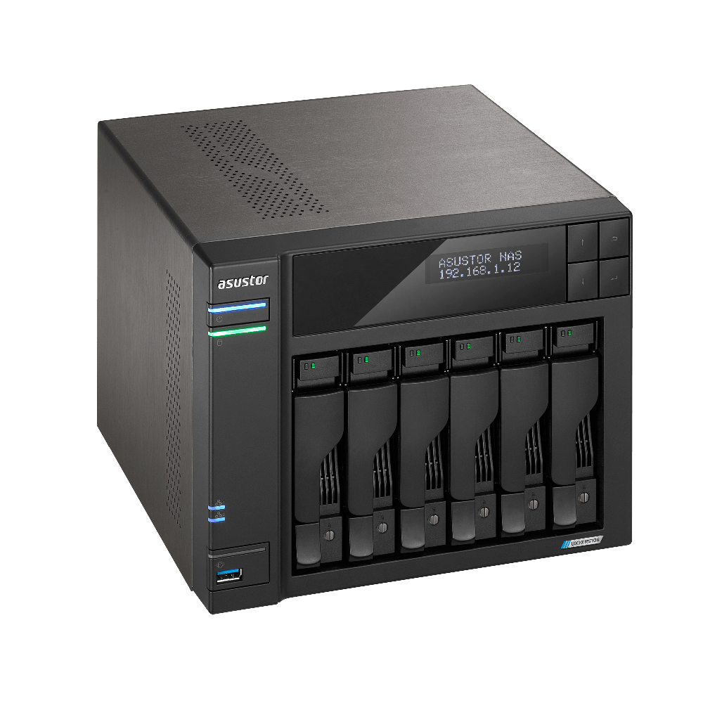 Asustor AS6706T 6 Bay, Intel Celeron N5105, Quad-Core 2.0GHz (burst up 2.90 GHz), 8GB, Tower NAS Enclosure