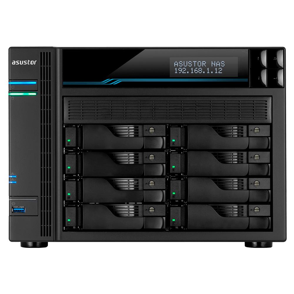 Asustor AS6508T 8 Bay, Intel Celeron N5105, Quad-Core 2.0GHz (burst up 2.90 GHz), 8GB, Tower NAS Enclosure