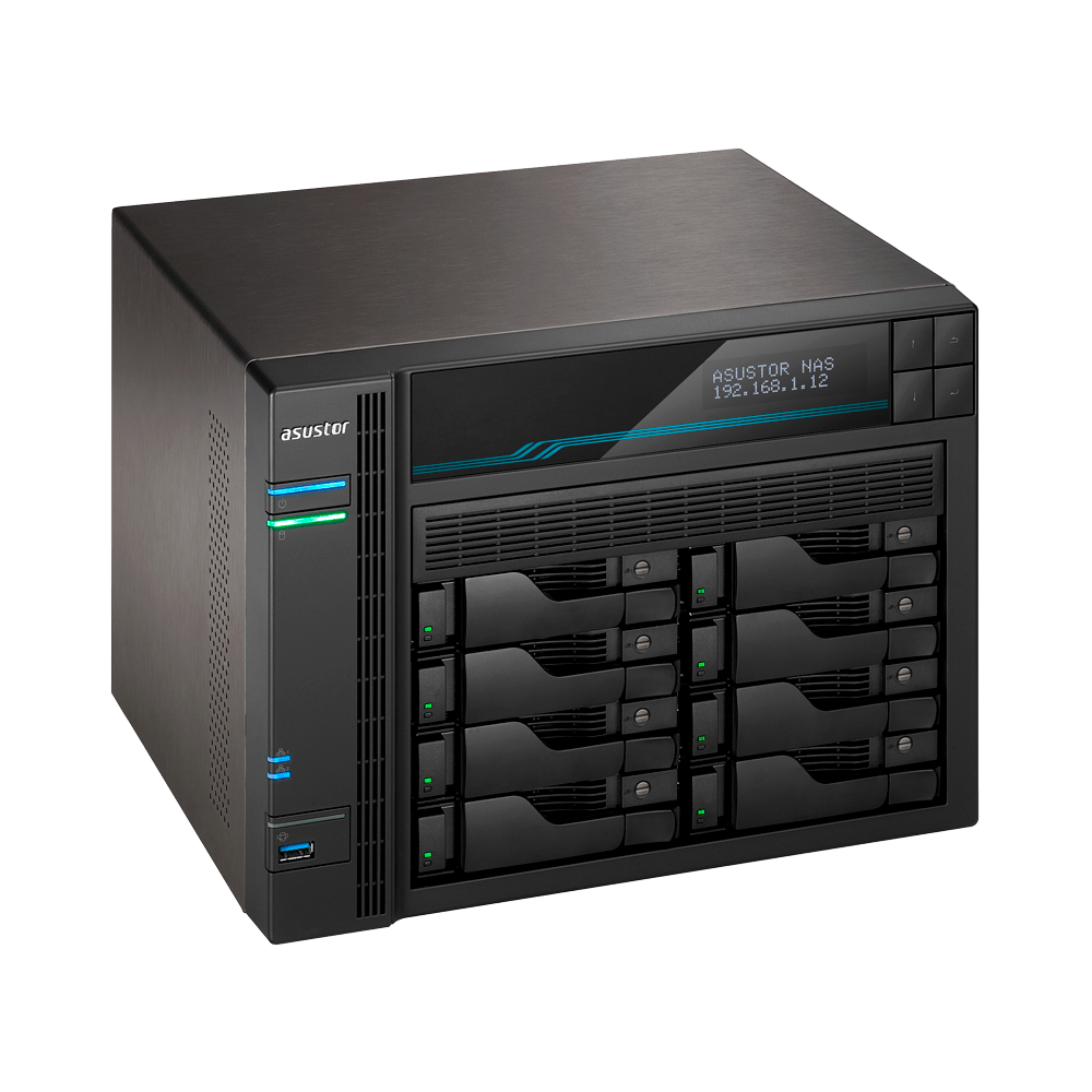 Asustor AS6508T 8 Bay, Intel Celeron N5105, Quad-Core 2.0GHz (burst up 2.90 GHz), 8GB, Tower NAS Enclosure