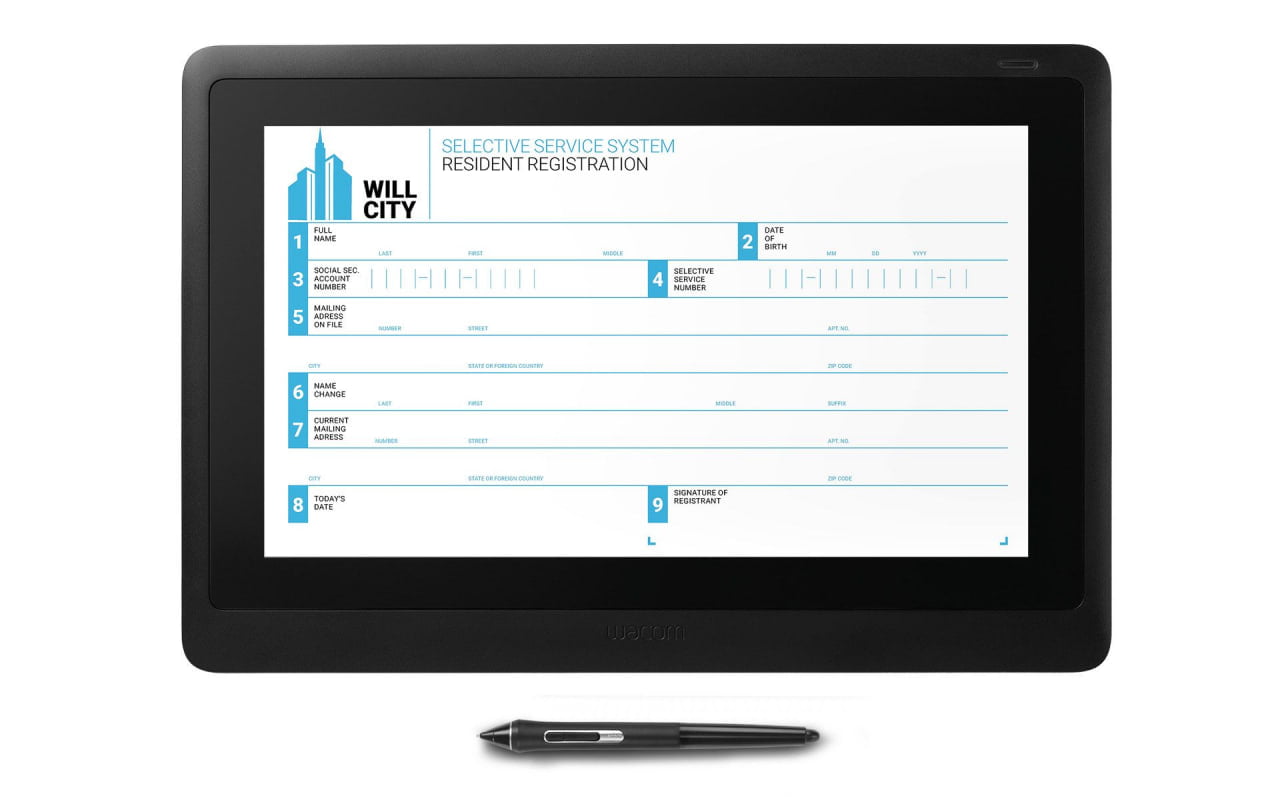 Wacom 15.6 FHD Pen Display Graphic Drawing Table | DTK1660EK0B